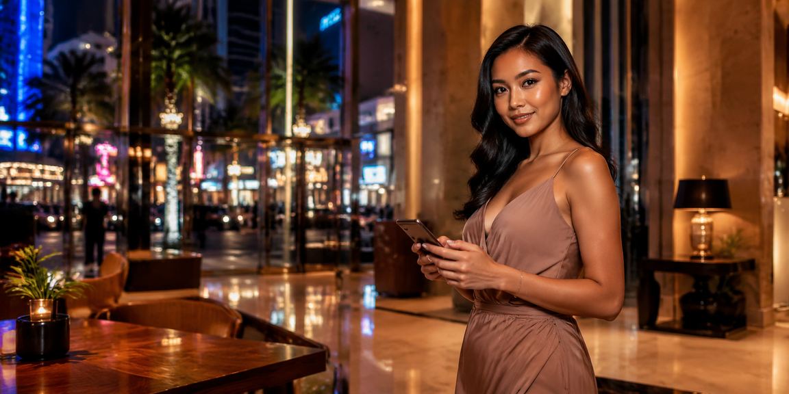 Pengguna Kuala Lumpur membuat deposit untuk permainan slot melalui telefon
